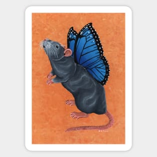 Grey Ratterfly Sticker